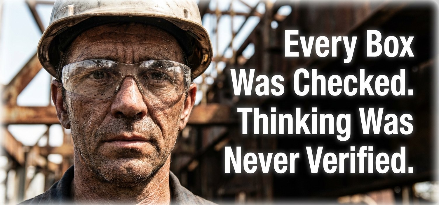 Every Box Was Checked. Thinking Was Never Verified.